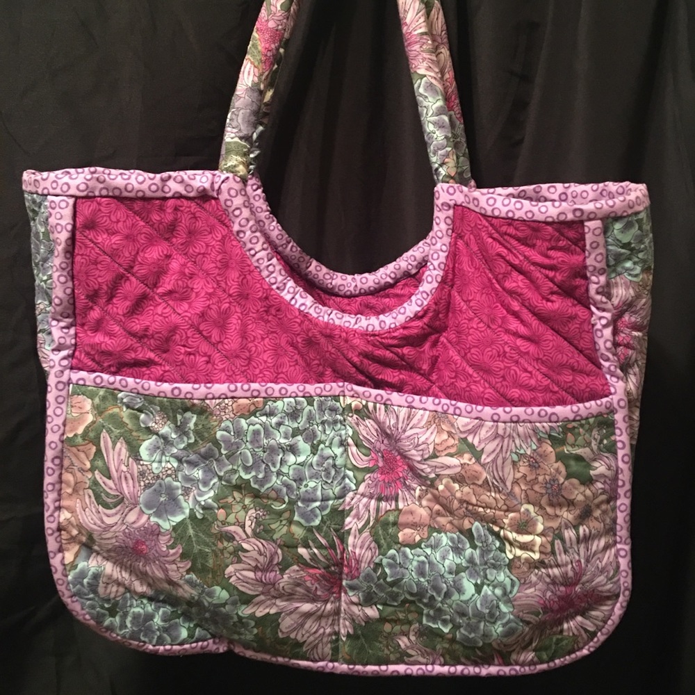 Quilted Cloth purse / carry bag